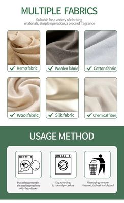 Natural Plant Lalkers Fabric Softener Dryer Sheets Travel Eco Sheets Laundry Detergent