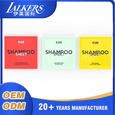 Deep Cleaning Shampoo Sheets Biodegradable Hair Conditioner Sheets