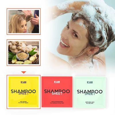ODM OEM Shampoo Tablets Eco Friendly Hair Care Dissolve Sachet Rich Foaming