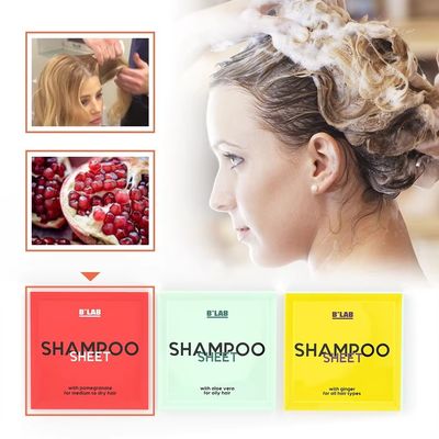 Custom Shampoo Sheets Eco Friendly Space Saving Concentrated Shampoo Tablets