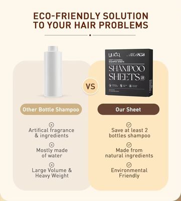 Customized Shampoo And Conditioner Tablets Portable And Lightweight For Travel