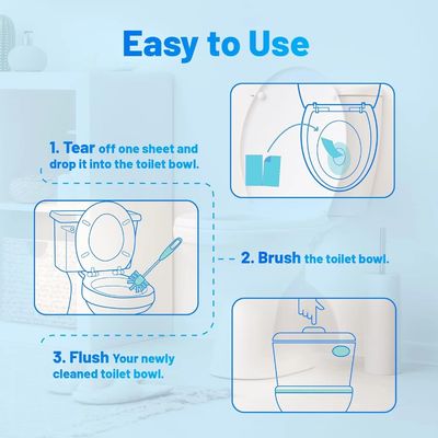 Eco Friendly Foaming Toilet Cleaning Strips Septic Safe Removes Odor Non Toxic