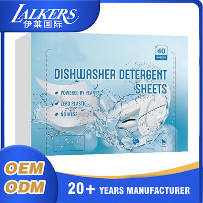 Customizable Dishwasher Cleaning Sheets Biodegradable Deep Cleaning