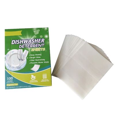 Customizable Dishwasher Cleaning Sheets Biodegradable Deep Cleaning
