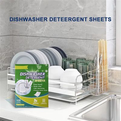 Dishwasher Detergent Sheets Natural Formula Solid Dishwasher Detergent Strips