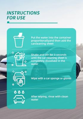 Interior Dash Car Wash Strips Easy Cleaning Portable And Long Lasting