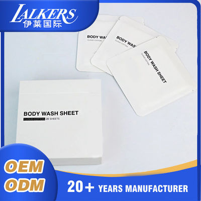 Eco Friendly Shower Sheets Space Saving Body Wash Paper Portable And Lightweight