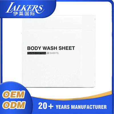 Custom Shower Sheets Lightweight And Compact Body Wash Sheets Biodegradable