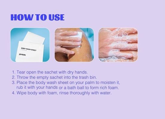 Easy Preparation Dry Soap Sheets Natural Fragrance Portable And Lightweight