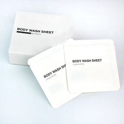 Portable Body Wash Sheets Zero Waste Dissolvable Customize For Travel
