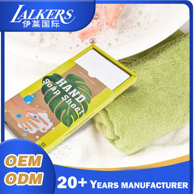 Custom Solid Hand Soap Sheets Dissolvable Effervescent Foaming Hand Soap Tablet