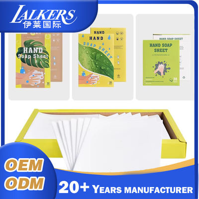 Travel Outdoor Cleaning Dissolving Hand Soap Sheets Easy Dissolved Eco Friendly