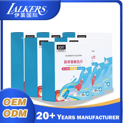 Nonwoven Fabric 30pcs Color Grabber Sheets Fresh Scent For Washing Machine