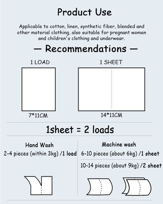 ODM Laundry Detergent Sheets Convenient Clean Laundry Sheets Light Weight