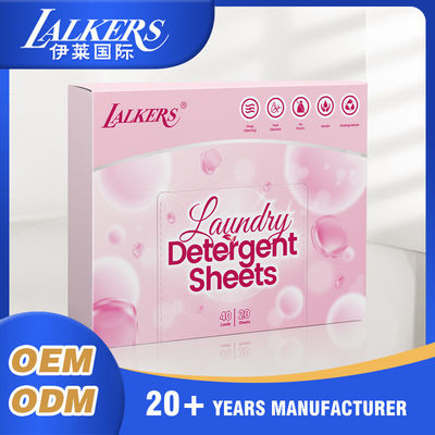 Deep Cleaning And Fresh Clothes Laundry Detergent Sheet Strong Cleansing Laundry Detergent Sheet