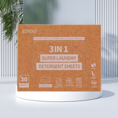 Plant Enzyme Laundry Detergent Paper Sheets Super Concentrated Laundry Detergent Sheets
