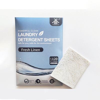 Fragrance Laundry Strips Gentle Anti-Mite Solid Eco Friendly Enzyme Laundry Detergent Sheet