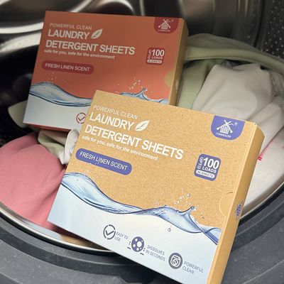 Natural Eco-friendly Long Lasting Fragrance Deep Cleaning Laundry Detergent Sheets Washing Strips