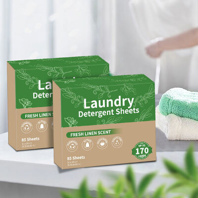 Laundry Detergent Sheets Easy Dissolving Disposable Washing Paper Strips