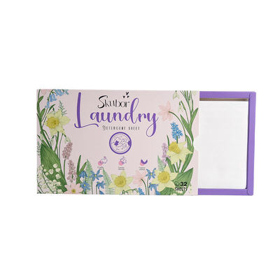 Eco-Friendly 8X Deep Cleaning and Odor Removal Laundry Detergent Sheet