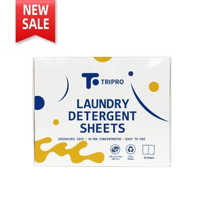 Eco Friendly Disposable Hypoallergenic Solid Laundry Detergent Sheets Biodegradable Vegan