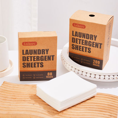 Eco-Friendly Composition Laundry Detergent Sheets for Washing Clothes