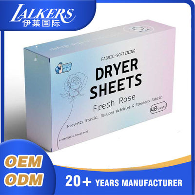 Natural Plant Fabric Dryer Sheet Lightweight Eco Friendly Long Lasting