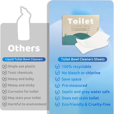 Eco Friendly Biodegradable Toilet Cleaning Strips Plant Based Customizable