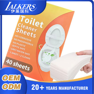 Lightweight Disposable Toilet Cleaner Sheets Multi Functional With Fresh Scent