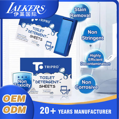 OEM Septic Safe Toilet Cleaning Sheets Remove Odors Toilet Cleaner Sheets