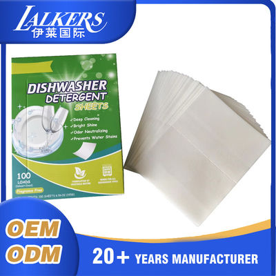 Customizable Dishwashing Detergent Sheets Lightweight And Compact