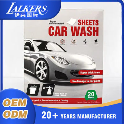 Compact Car Cleaning Sheets Fresh Scent Long Lasting Sustainable Eco Friendly