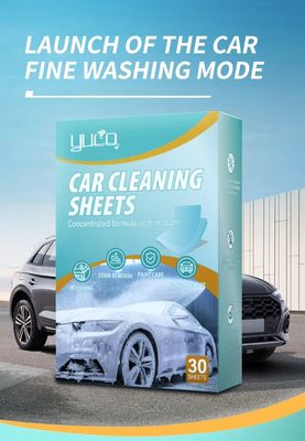 Biodegradable Car Wash Strips Dissolvable Detergent Sheets For Car Cleaning