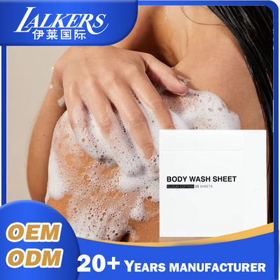 Easy Preparation Dry Soap Sheets Natural Fragrance Portable And Lightweight