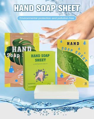 Custom Solid Hand Soap Sheets Dissolvable Effervescent Foaming Hand Soap Tablet
