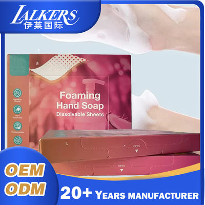 Convenient Portable Travel Hand Washing Soap Paper Skin Friendly Disposable