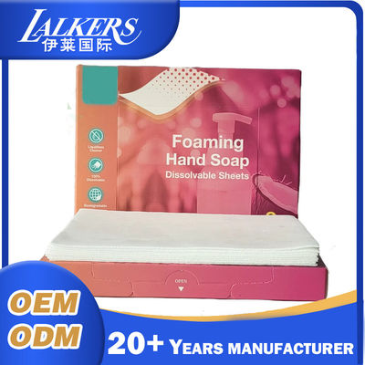 Disposable Paper Hand Soap Sheets Customized Space Saving Lightweight