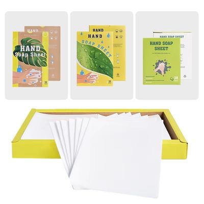 Disposable Paper Hand Soap Sheets Customized Space Saving Lightweight