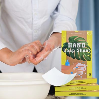 Portable Hand Soap Sheets Eco Friendly Plastic Free Hand Wash Soap Paper