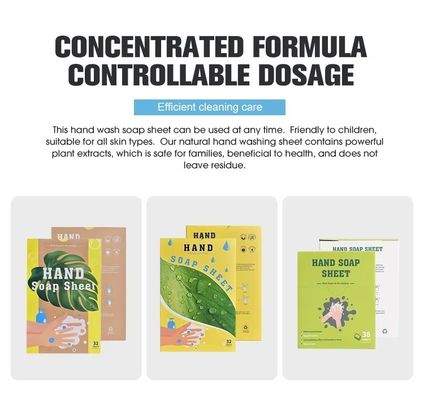 Natural Travel Friendly Hand Soap Sheets Biodegradable And Chemical Free
