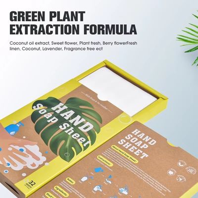 Custom Private Label Portable Hand Soap Sheets Disposable With Fresh Scent