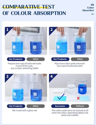 Nonwoven Fabric Color Catcher Sheet Portable Sustainable Safe And Skin Friendly