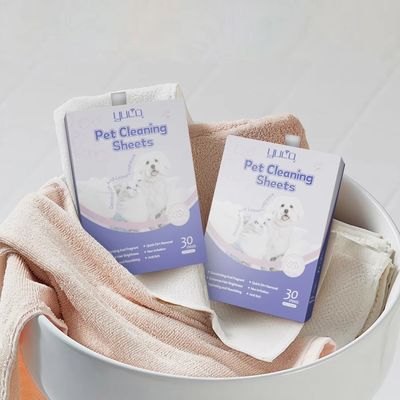 Safe Pet Laundry Detergent Sheets Plastic Free Eco Friendly Dog Shampoo Sheets