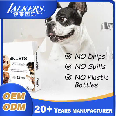 Private Label Eco Friendly Pet Hair Laundry Sheets Concentrated For Dog And Cat