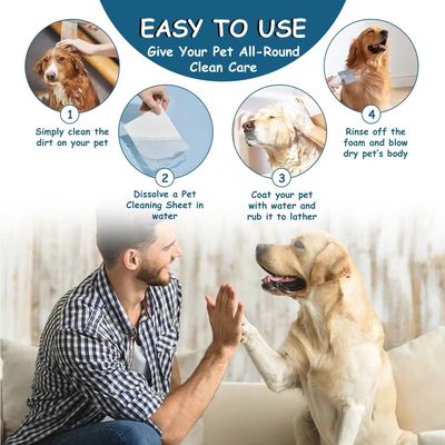 Private Label Eco Friendly Pet Hair Laundry Sheets Concentrated For Dog And Cat