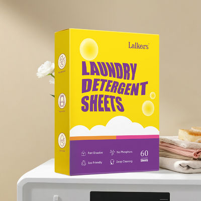 Disposable Laundry Sheets Eco Friendly Remove Odor And Dirty Customizable