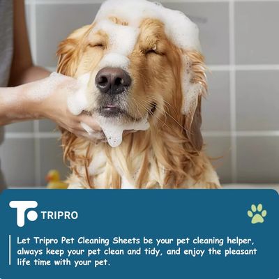 Extra Thick Pet Cleaning Sheets Disposable Dog Body Wash Sheets For Indoor