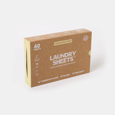 Deep Cleaning Laundry Detergent Sheets Biodegradable Eco Friendly Remove Stains Deeply 2.8-3g/sheet