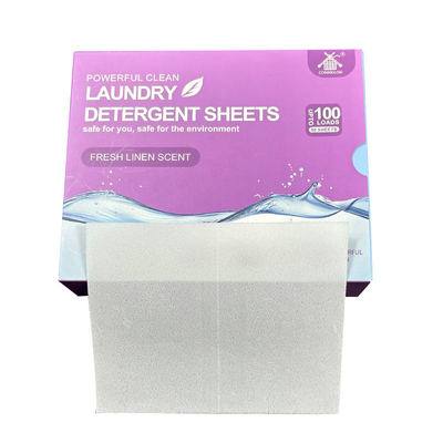 Popular Eco-Friendly Lavender Scented Laundry Detergent Sheets Solid Disposable