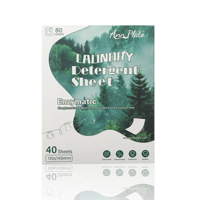 Plant-Based Lightweight Laundry Detergent Sheets 3X Cleaning Power Fragrance-Free